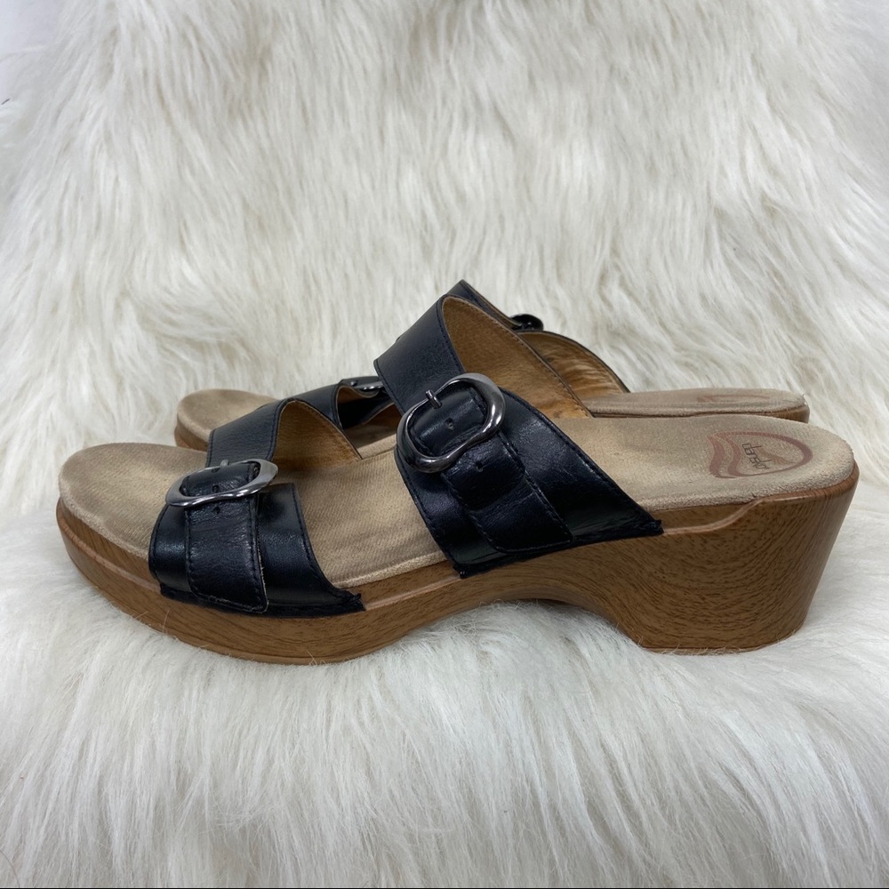 Dansko black leather sandals. 41/10.5/11 - Picture 2 of 5